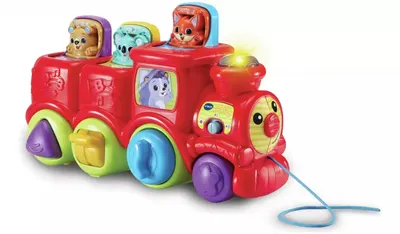 Интерактивна играчка, Vtech, Музикален влак с животни, 12.7 х 29 х 13.7 см