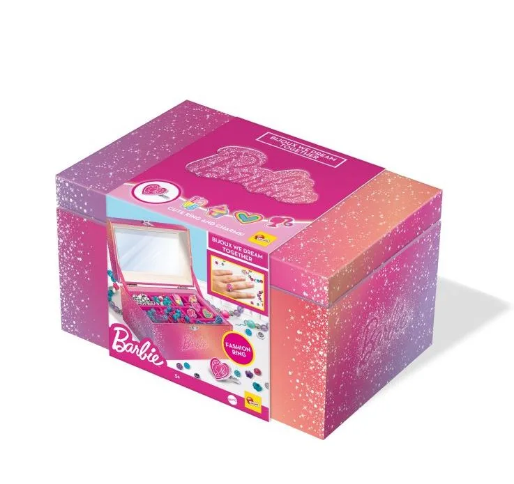 Направи си сам бижута, Lisciani, Barbie, Комплект с кутия за бижута