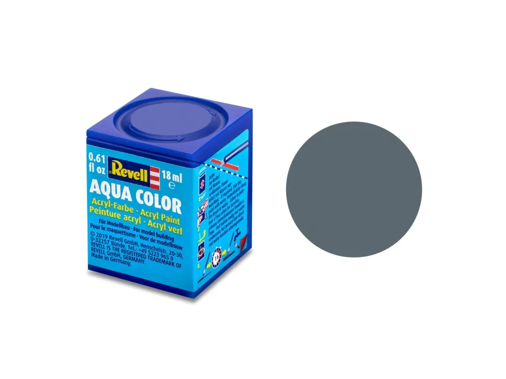 Акрилна боя, Revell, Aqua Color, Сиво-синкаво мат, 18 мл