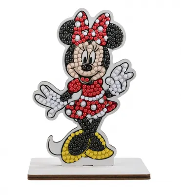 Комплект за диамантена бродерия, Craft Buddy, Crystal Art Buddies, Мини Маус, 7 части