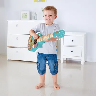 Музикална играчка, Hape, Китара, Разноцветна