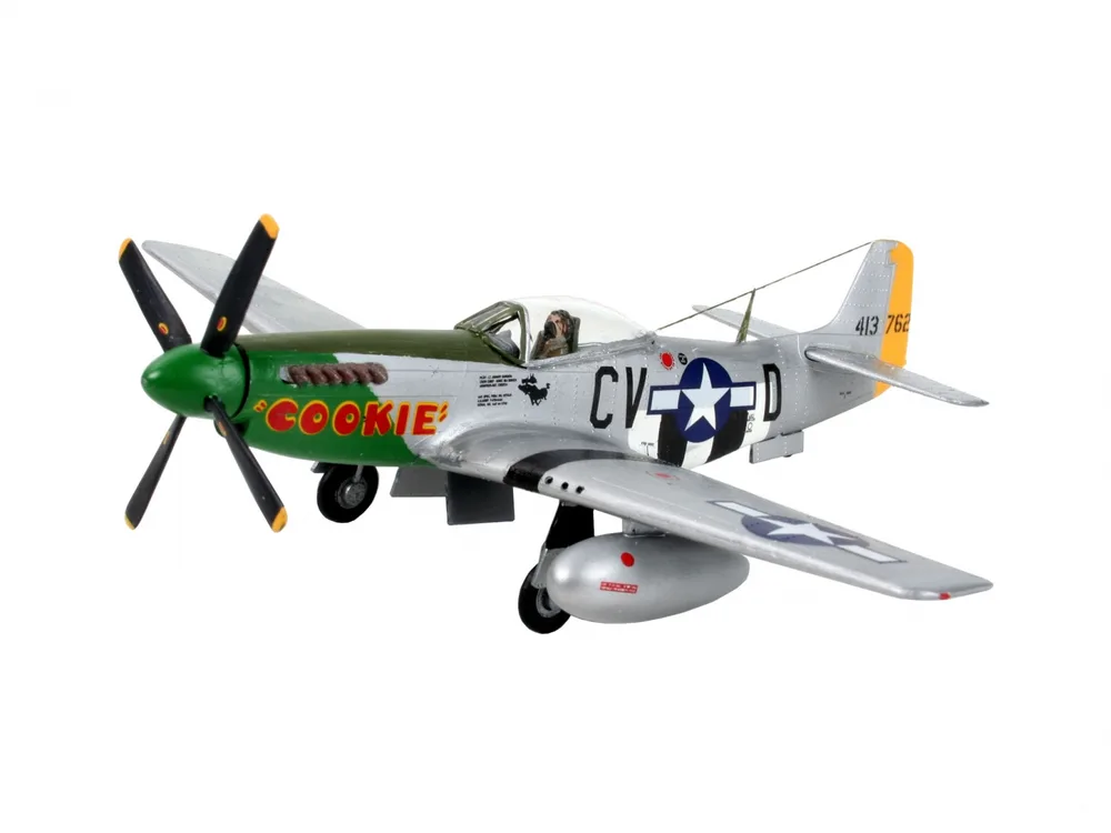 Сглобяем модел, Revell, Боен самолет P-51D Mustang, 34 части