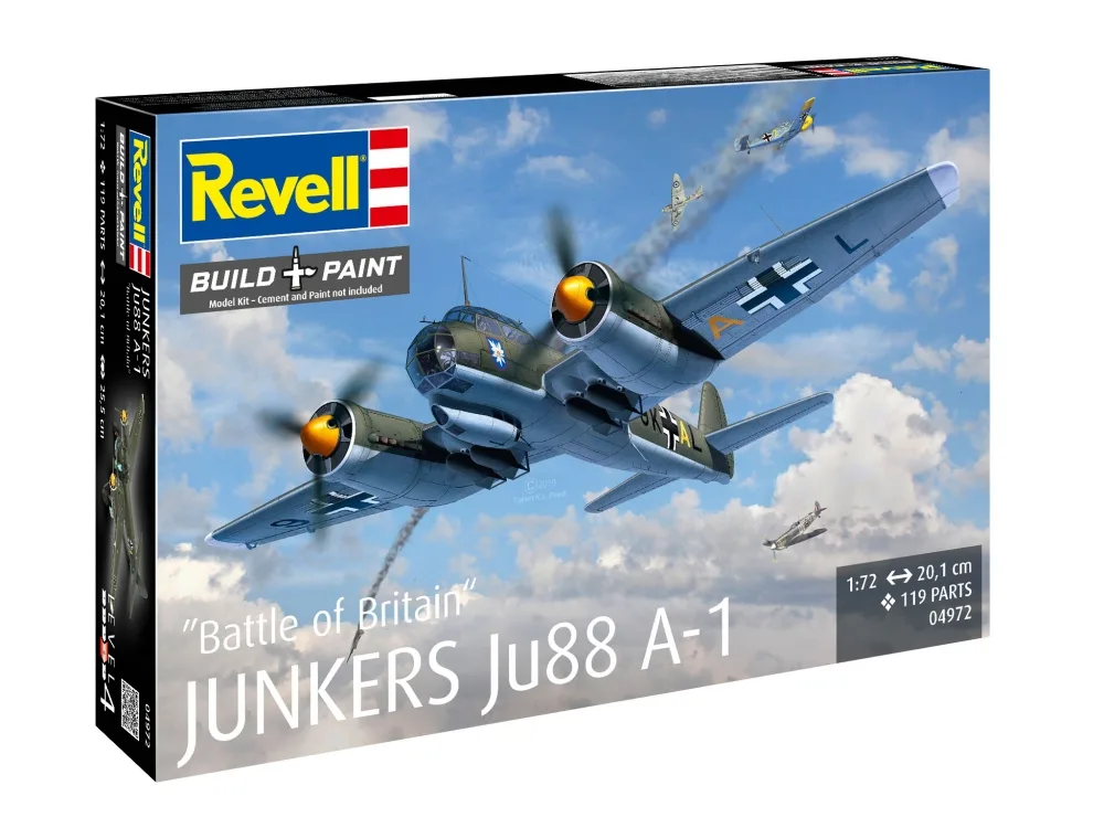 Сглобяем модел, Revell, Самолет Junkers Ju88 A-1 Battle of Britain, 119 части