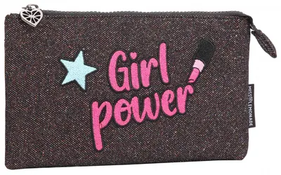 Несесер, Miss Lemonade, Girl Power, 12 x 22 x 1 cm, Блясък