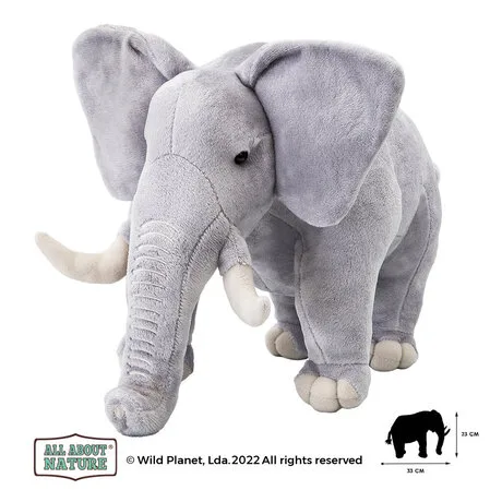 Плюшена играчка, Слонче 35см. Wild Planet