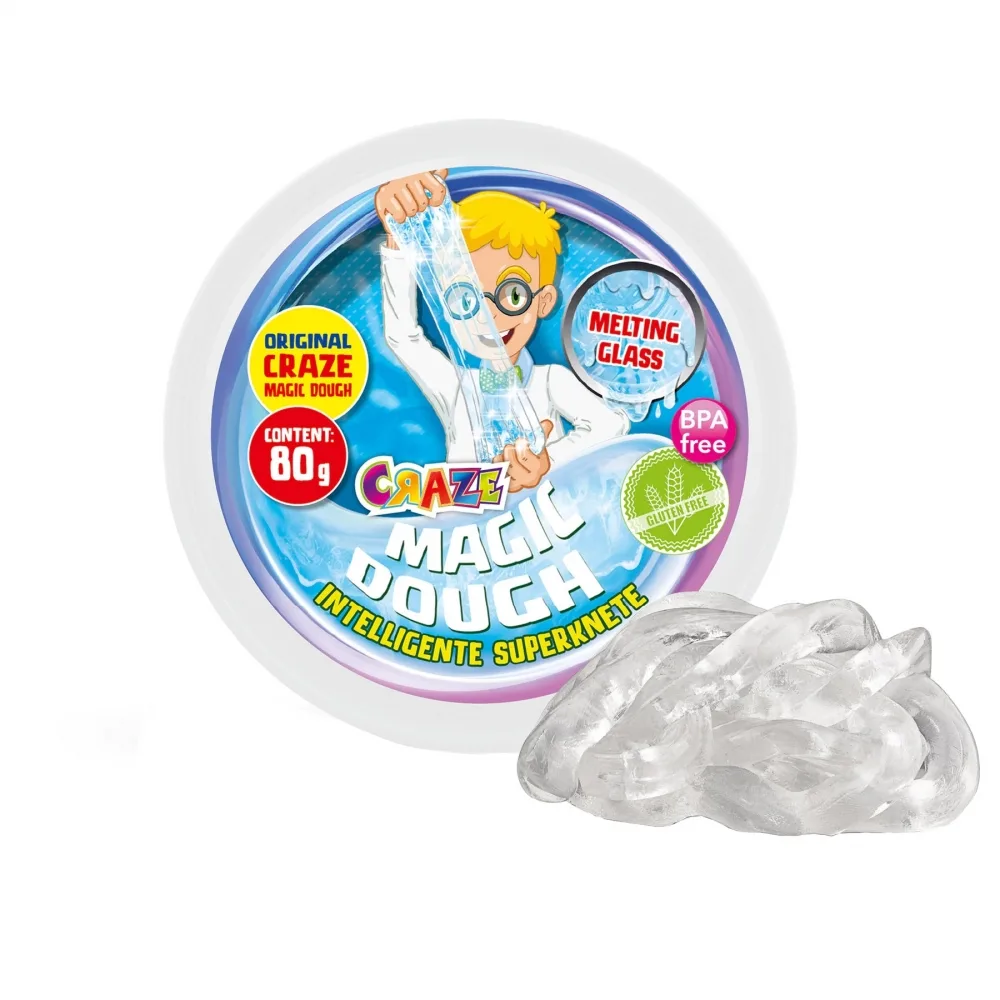 Магически разноцветен моделин, Craze, Glass, 80 гр.