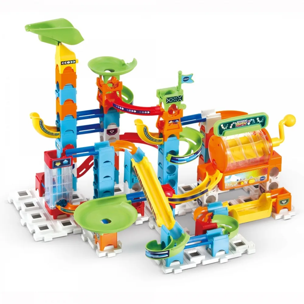 Комплект за игра, Vtech, Цветна писта с мраморни топчета, Предизвикателство, 102 части
