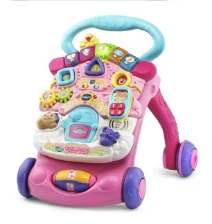 Интерактивна играчка, Vtech, Занимателна проходилка, Розова