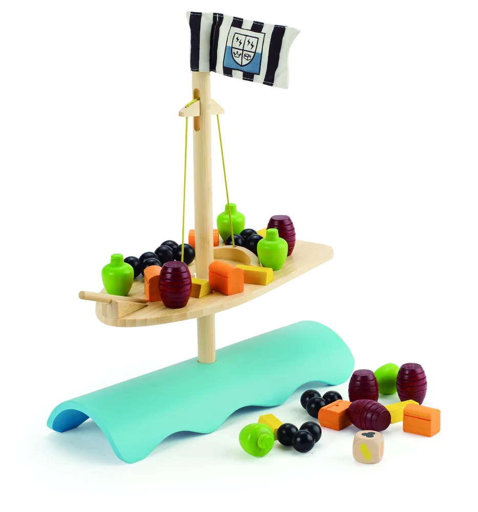 Занимателна игра за баланс, Hape, Дървено корабче