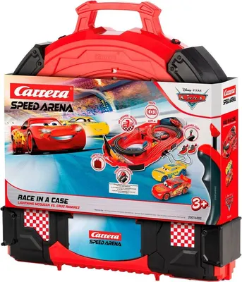 Състезателна писта в куфарче, Carrera, Disney Pixar Cars, 2.77м