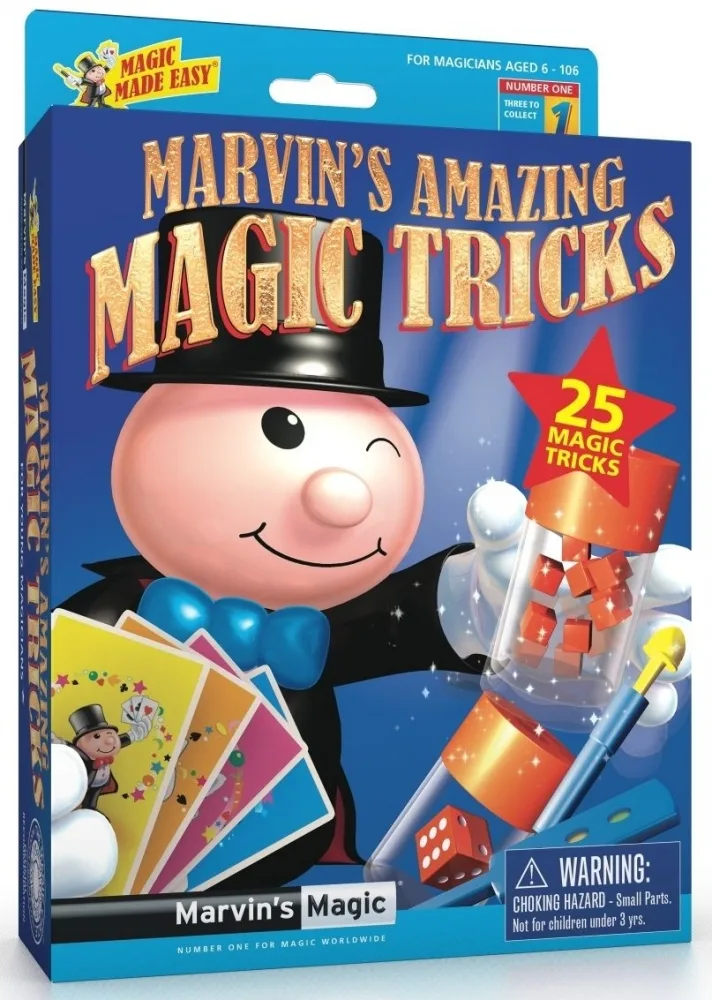 Комплект фокуси, Marvin's Magic, Невероятните фокуси на Марвин, Част 1, 25 фокуса