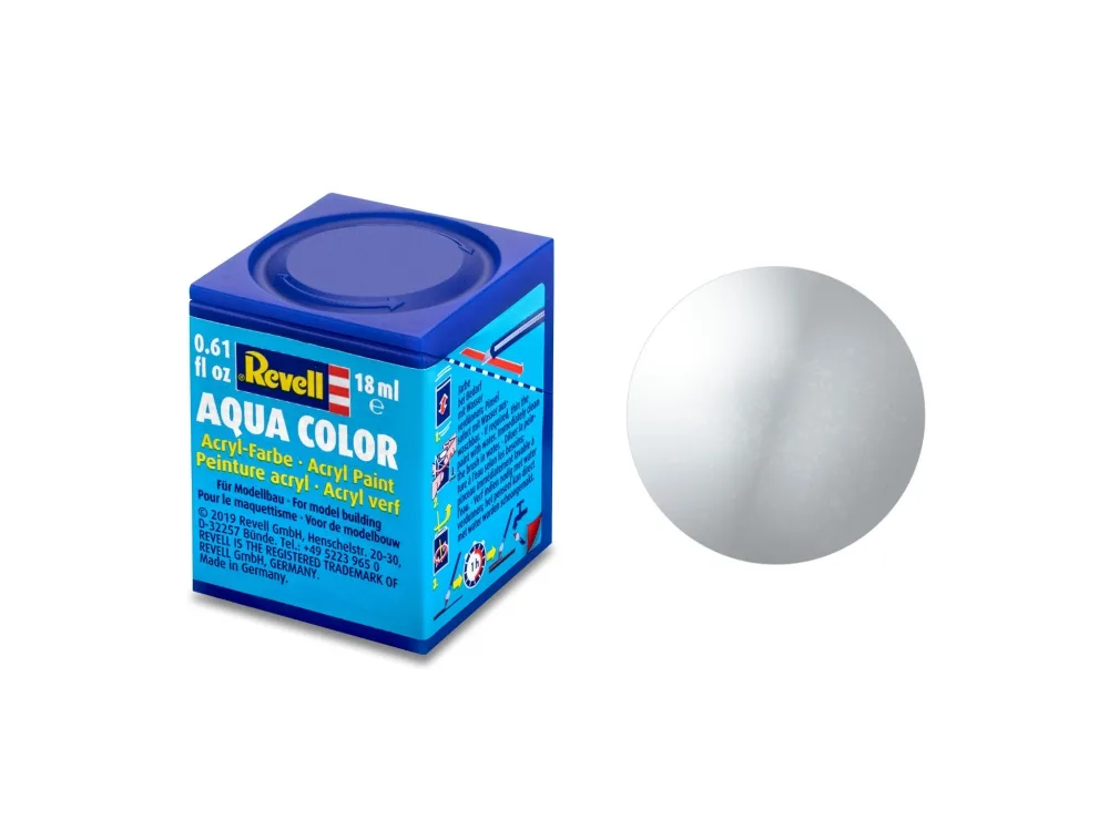 Акрилна боя, Revell, Aqua Color, Алуминиево металик, 18 мл