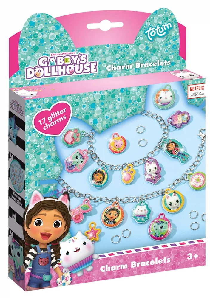 Творчески комплект, Totum, Gabby's Dollhouse, Направи сам гривни, 2 броя