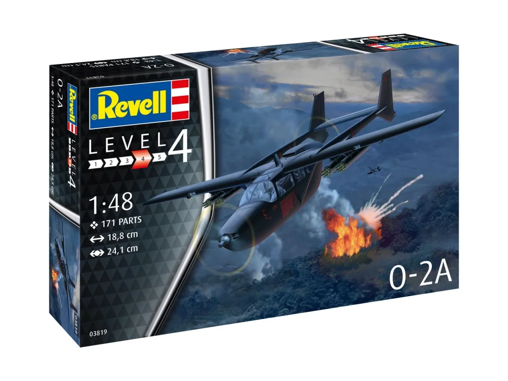 Сглобяем модел, Revell, Американски разузнавателен самолет, O-2A Skymaster, 171 части