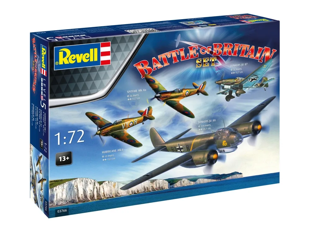 Комплект сглобяеми модели, Revell, 85-та годишнина от Битката за Великобритания, 232 части