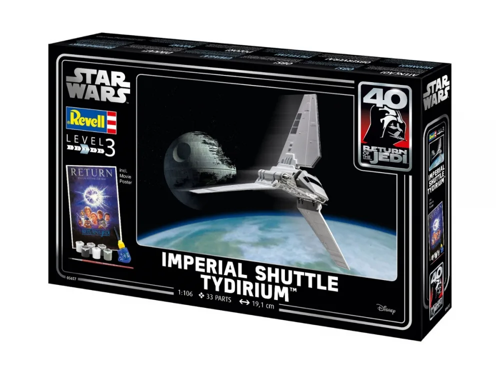 Подаръчен комплект сглобяем модел, Revell, Star Wars, Imperial Shuttle Tydirium, 33 части