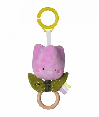 Бебешка мека дрънкалка, Taf Toys, Лале, 18 см