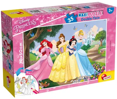 Пъзел, Lisciani, Disney Princess, Двулицев пъзел 35 части