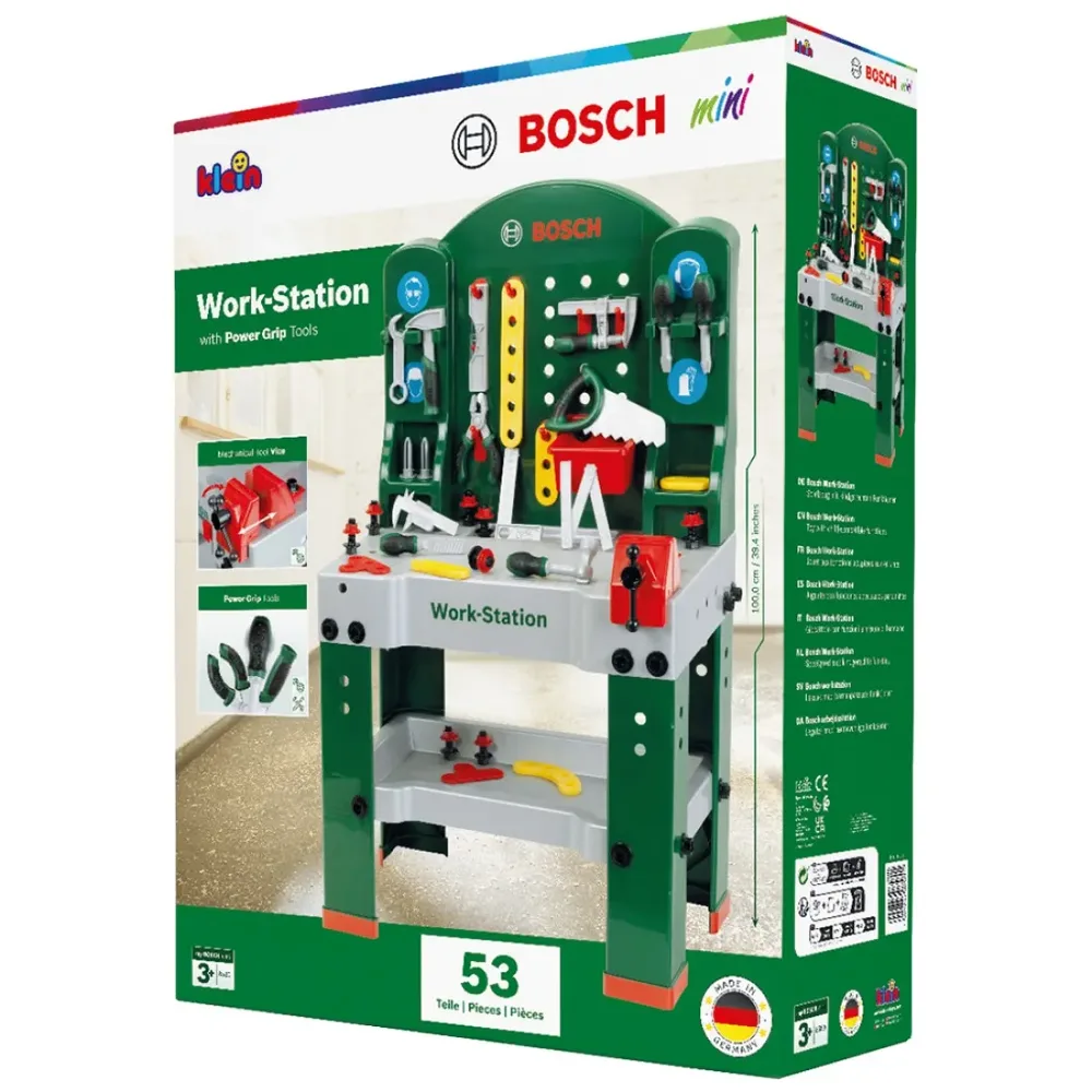 Детска работилница Bosch „Малък майстор“ с инструменти, 44 части