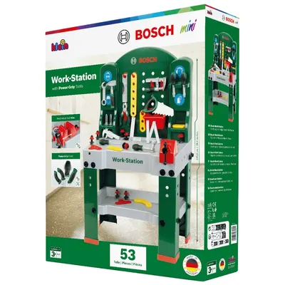 Детска работилница Bosch „Малък майстор“ с инструменти, 44 части