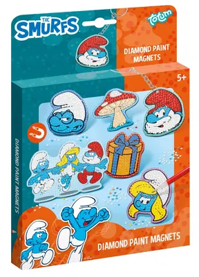 Творчески комплект, Totum, Smurfs, Диамантени магнити