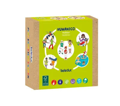 Дървена логическа игра с пъзел, Beleduc, Humanico, Хобита