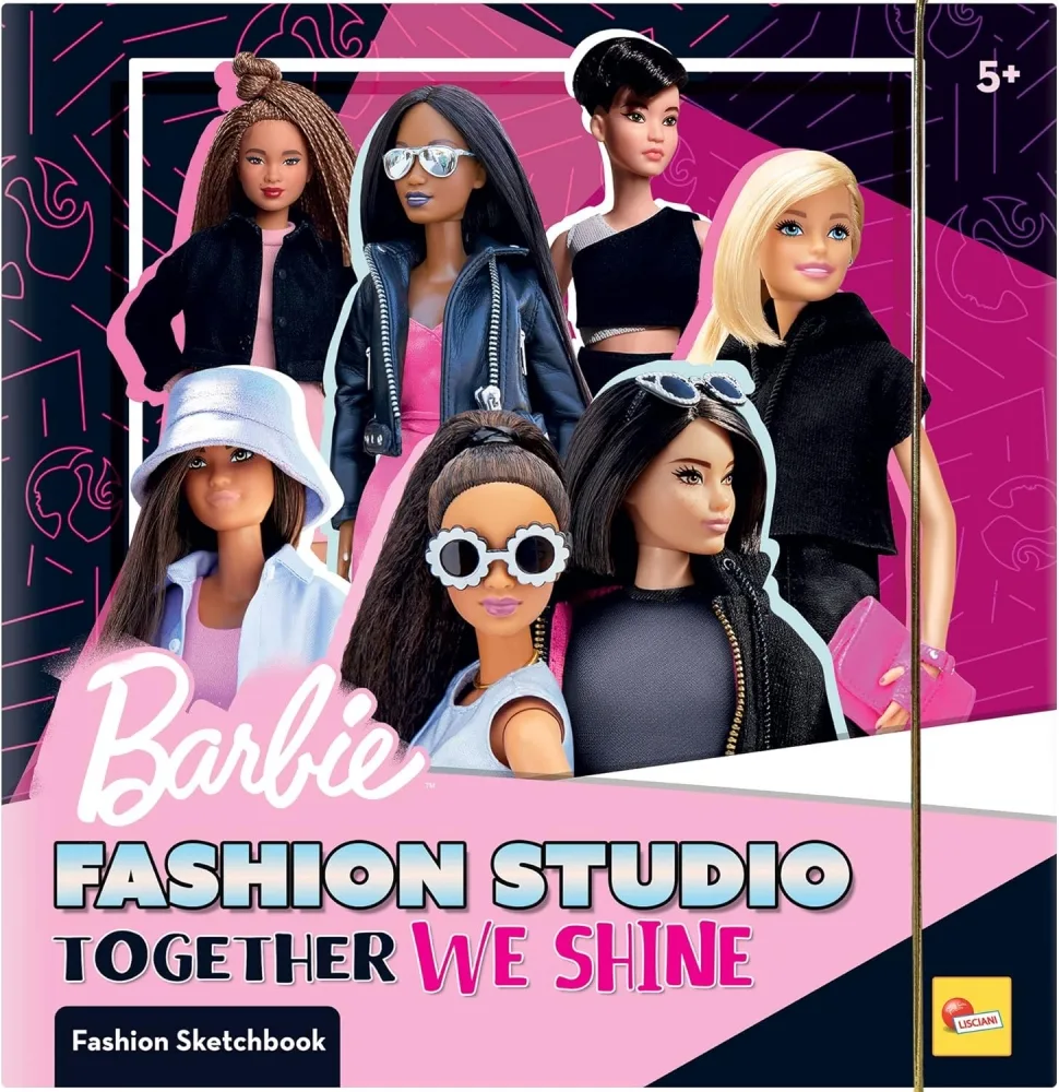 Творчески комплект, Lisciani, Barbie, Папка модно студио, Заедно блестим