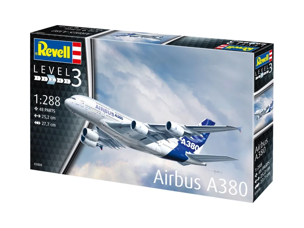 Модел за сглобяване, Revell, Airbus A380, 48 части