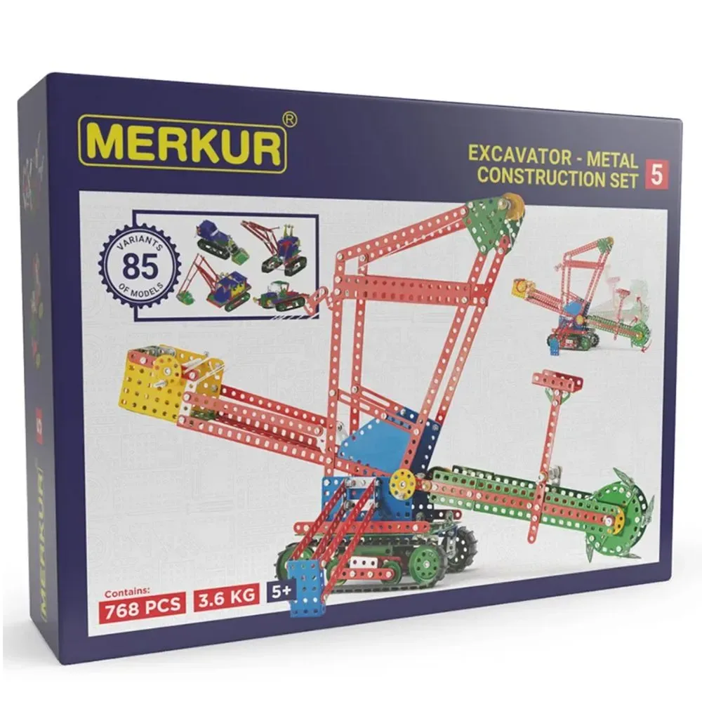 Merkur 5, Строителни машини, 80 модела, 768 части