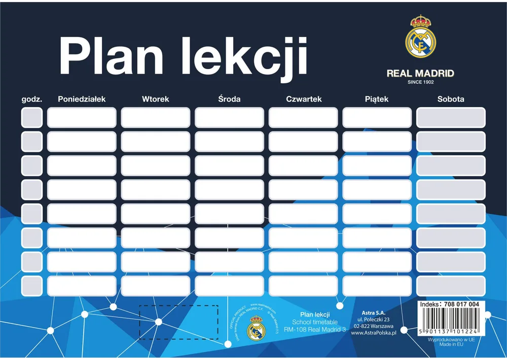 Ученическа програма, Astra, RM-108, Real Madrid