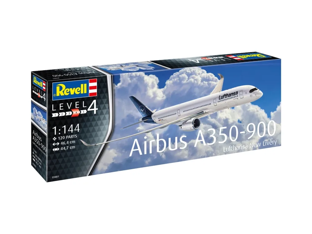 Сглобяем модел, Revell, Самолет Airbus A350-900 Lufthansa, 120 части