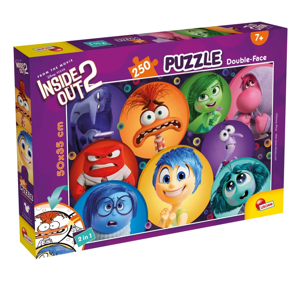 Пъзел, Lisciani, Inside Out 2, Двулицев пъзел 250 части