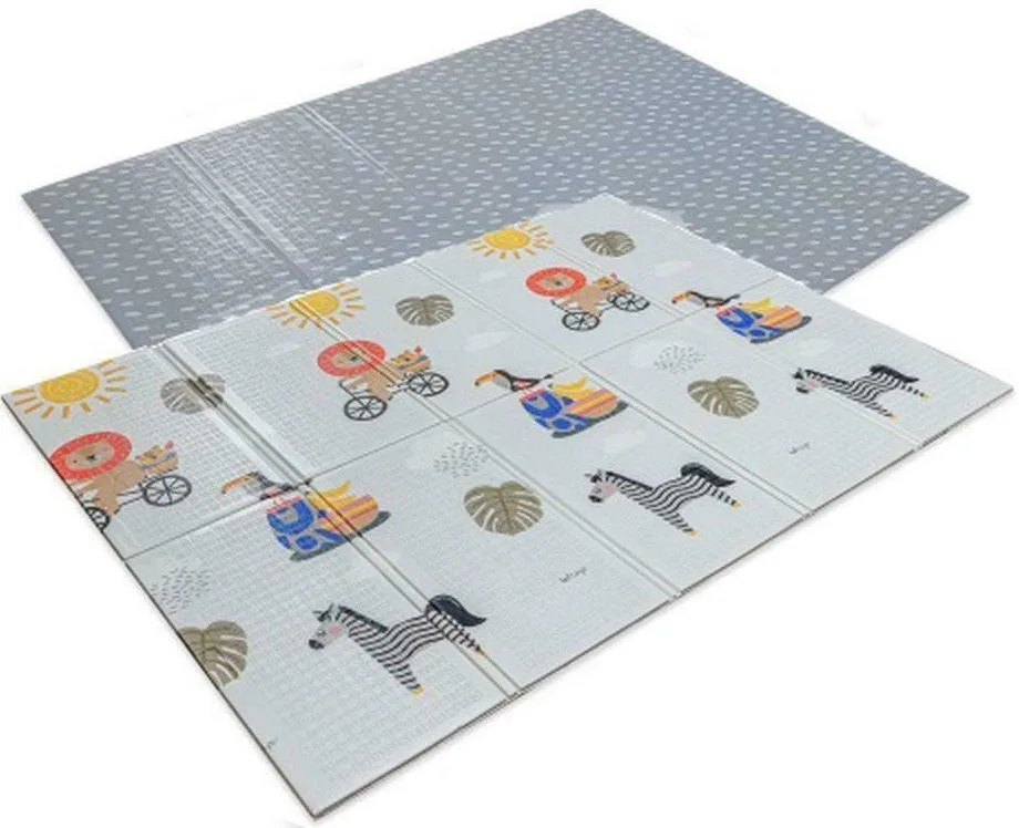 Килим за бебе, Taf Toys, Двустранен, Савана, с 12 части за снимки 150 х 200 см