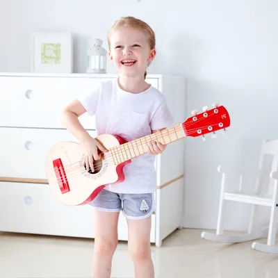 Музикална играчка, Hape, Класическа китара, Червена