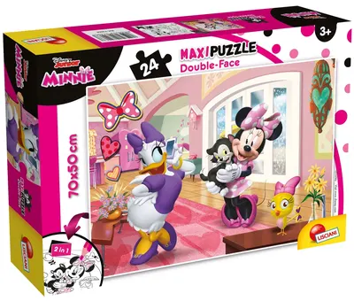 Пъзел, Lisciani, Minnie Mouse, Двулицев пъзел 24 части