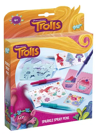 Творчески комплект, Totum, Trolls, Оцвети сам с бляскъви духащи флумастери