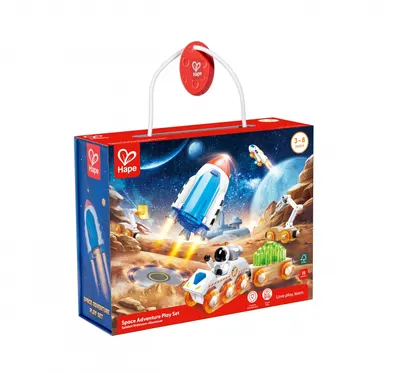 Комплект за игра, Hape, Космическо приключение, 15 части