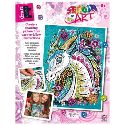 Изкуство с пайети, CRAFT TEEN, Дракон