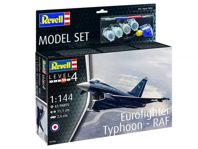 Комплект за сглобяване, Revell, Eurofighter Typhoon RAF, 63 части