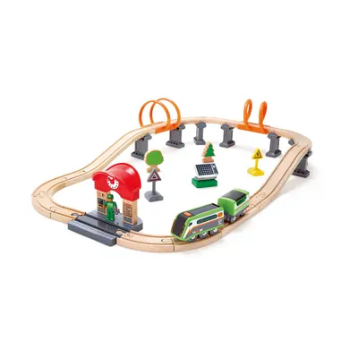 Железопътен комплект, Hape, Енергиен влак, 37 части