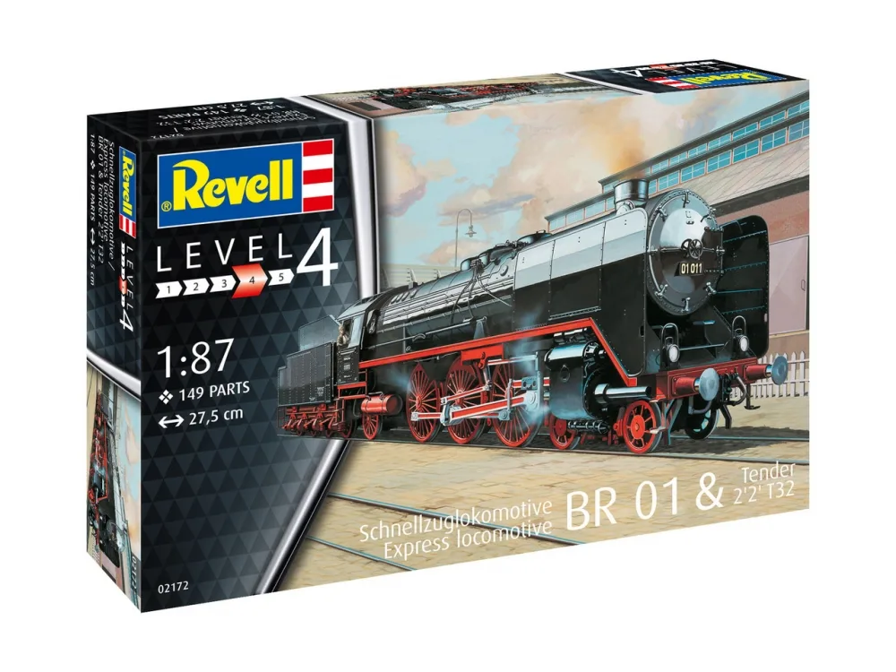 Сглобяем модел, Revell, Локомотив на експресен влак BR 02 T32, 149 части