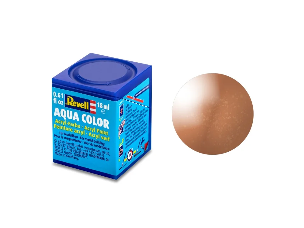 Акрилна боя, Revell, Aqua Color, Бакърено-медно металик, 18 мл