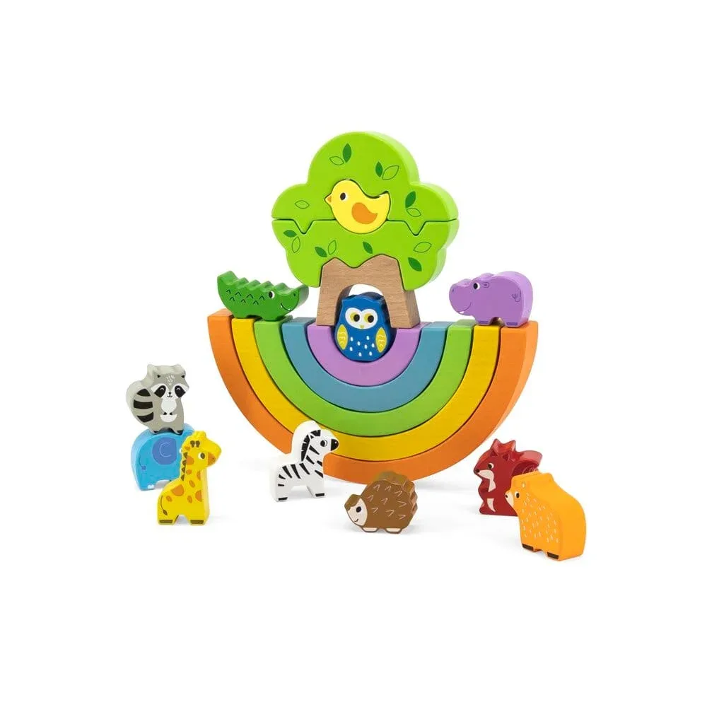 Дървена игра за баланс от VIGA Toys - Дъга