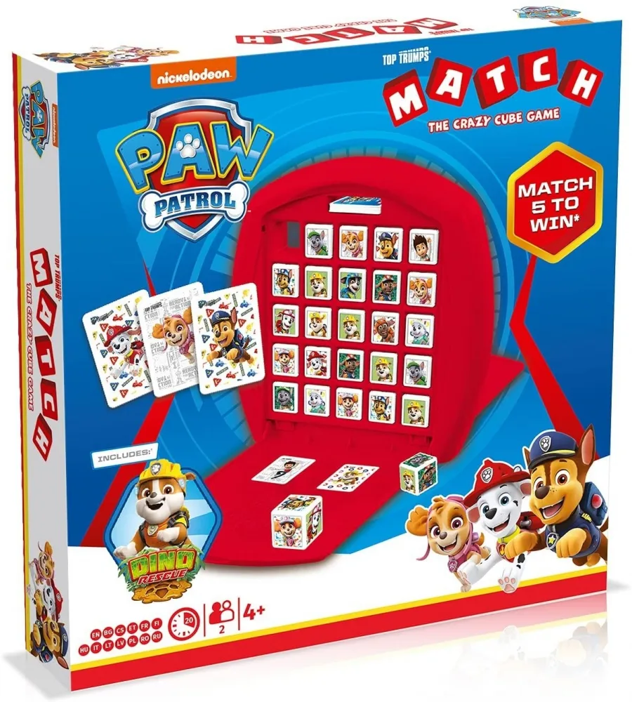 Настолна игра, Winning Moves, Top Trumps Match, Дуел Paw Patrol 2021