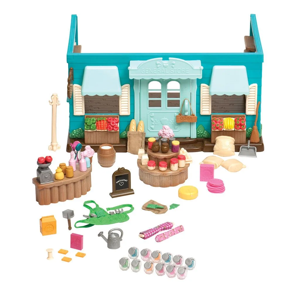 Комплект за игра, Battat, Li'l Woodzeez, Хранителен магазин