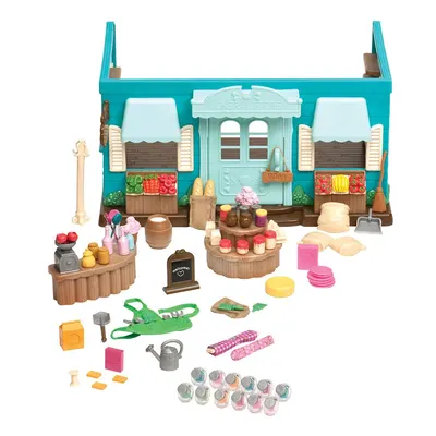 Комплект за игра, Battat, Li'l Woodzeez, Хранителен магазин