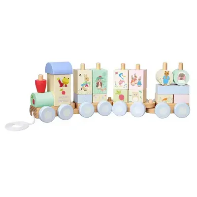Дървен влак за нанизване - Peter Rabbit™ Radish Express