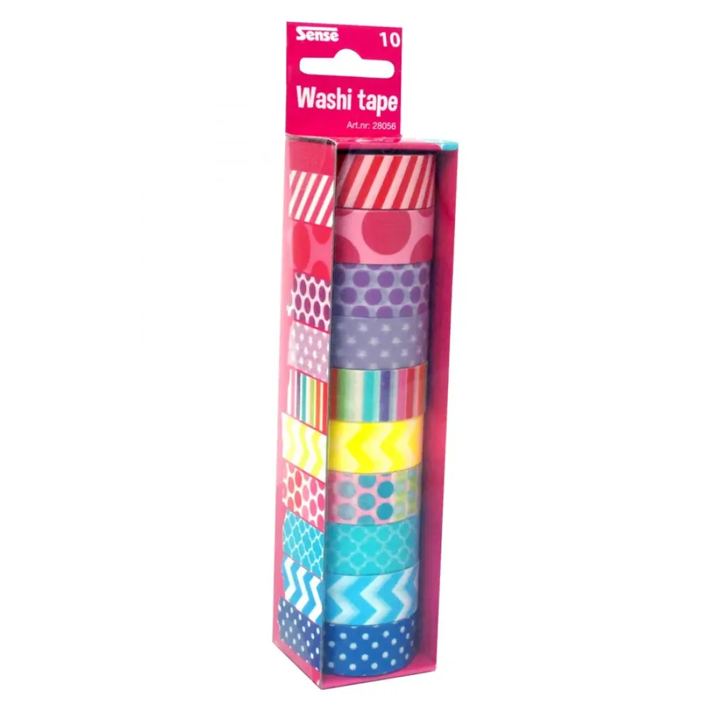 Декоративно тиксо - WASHI TAPE - комплект 10 бр.