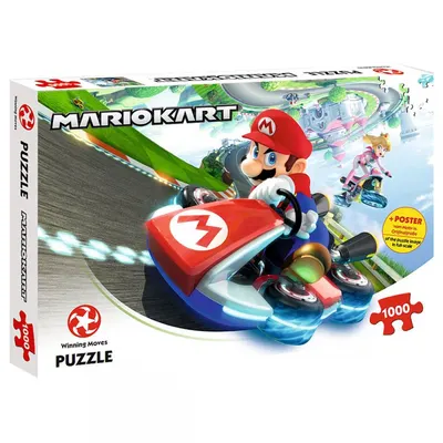 Пъзел, Winning Moves, Super Mario, Fun Racer, 1000 части