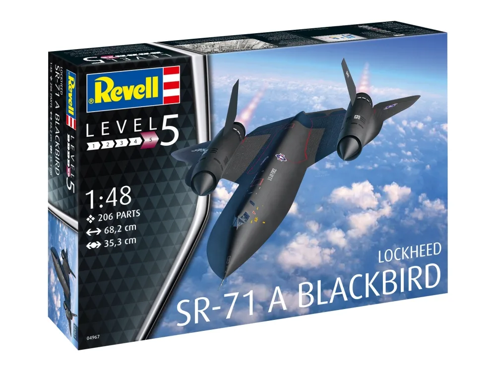 Авиомодел за сглобяванe, Revell, Самолет Lockheed SR-71 A Blackbird, 206 части